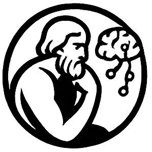 Representación de filósofos antiguos pensando